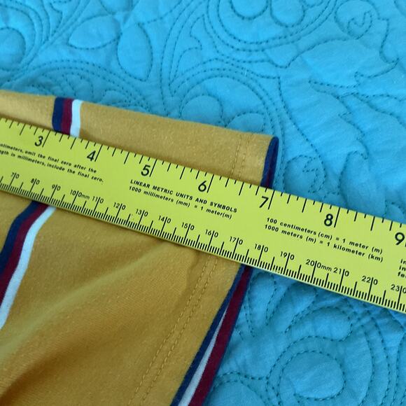 Dickies Womens Embroidered Logo Crop Top Horizontal Stripes Large - Picture 9 of 11